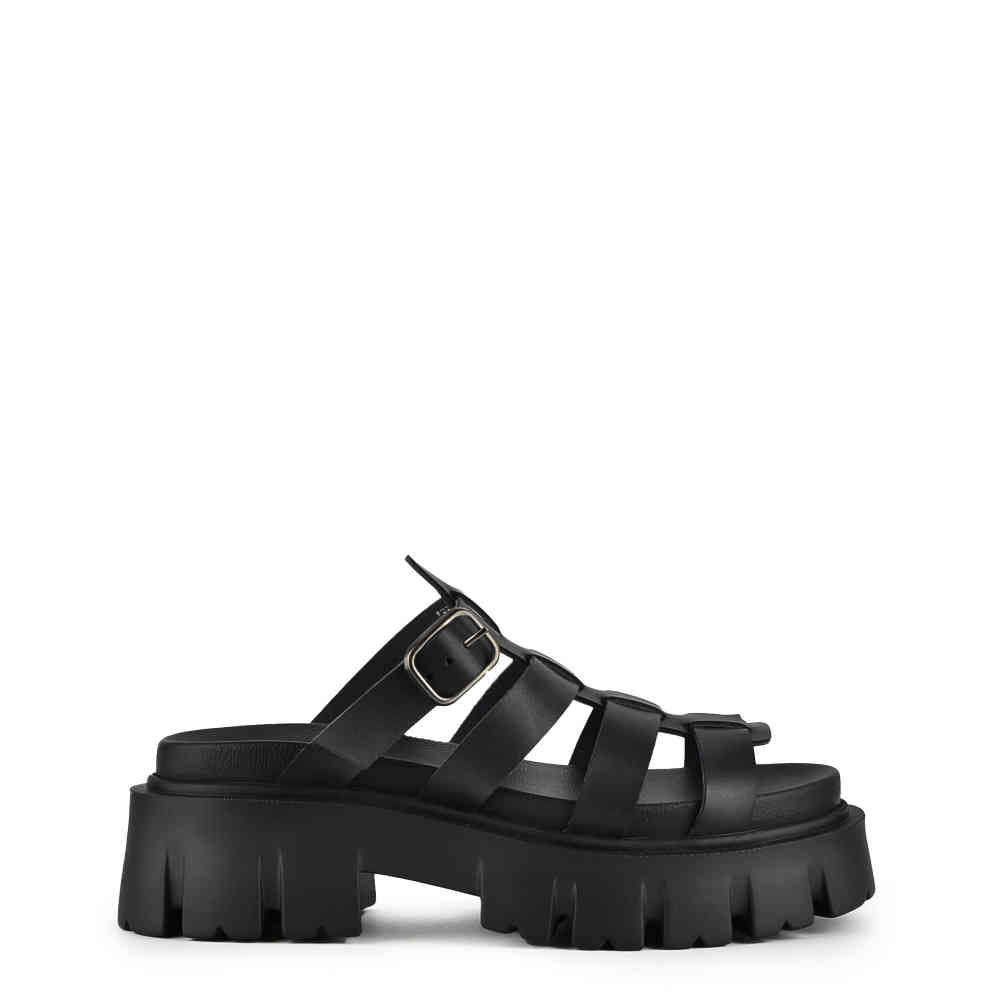 Altercore - Skelta Vegan Plateau Sandaal - Zwart